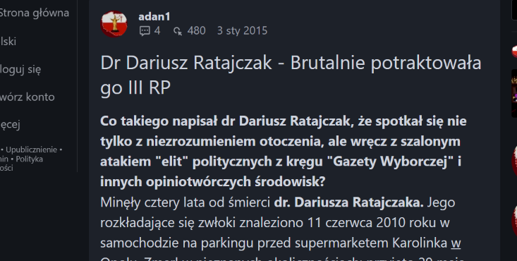 Dr Dariusz Ratajczak – brutalnie potraktowała go III RP – gloria.tv